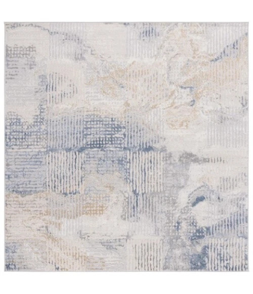 Safavieh Palma Beige / Light Blue PAM350 6 ft. 7 in. X 6 ft. 7 in. Square Rug