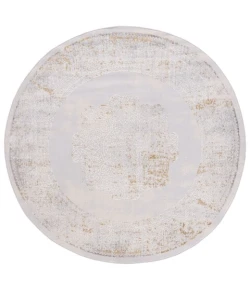 Safavieh Palma Beige / Light Blue PAM354 6 ft. 7 in. X 6 ft. 7 in. Round Rug