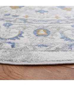 Safavieh Palma Beige / Light Blue PAM354 6 ft. 7 in. X 6 ft. 7 in. Round Rug