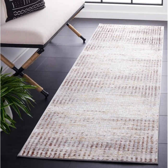 Safavieh Palma Grey / Green PAM358 2 ft. 2 in. X 9 ft. Runner Rug