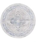 Safavieh Palma Grey / Blue PAM362 6 ft. 7 in. X 6 ft. 7 in. Round Rug