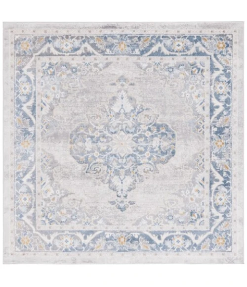 Safavieh Palma Grey / Blue PAM362 6 ft. 7 in. X 6 ft. 7 in. Square Rug