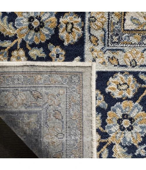 Safavieh Persian Garden Ivory / Navy PEG606 8 ft. X 10 ft. 2 in. Rectangle Rug