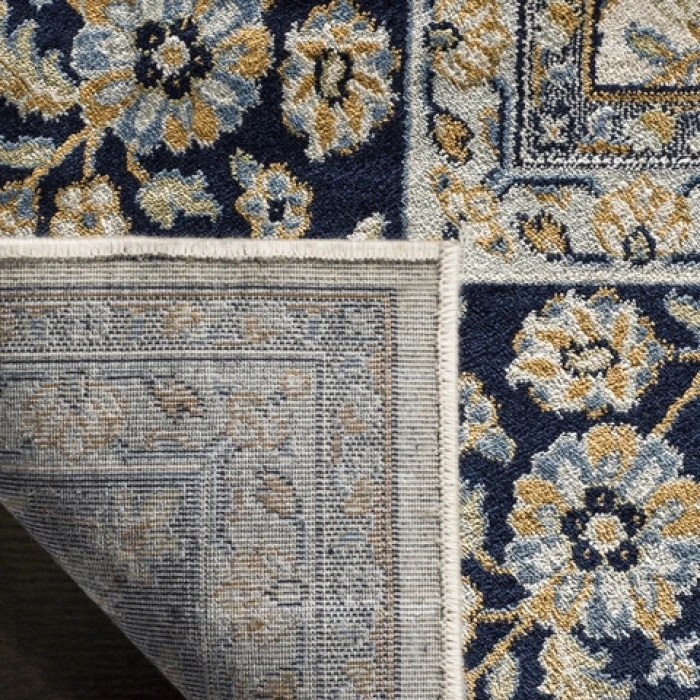 Safavieh Persian Garden Ivory / Navy PEG606 8 ft. X 10 ft. 2 in. Rectangle Rug
