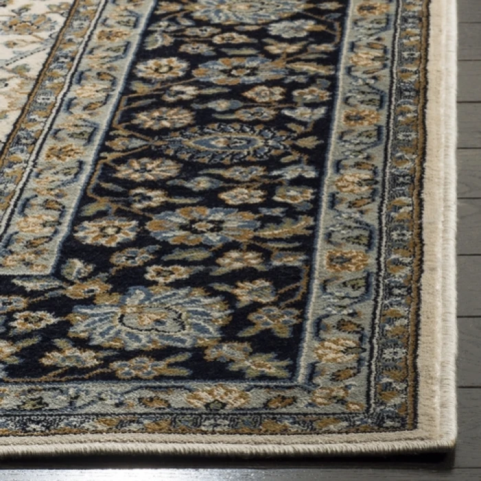 Safavieh Persian Garden Ivory / Navy PEG606 8 ft. X 10 ft. 2 in. Rectangle Rug