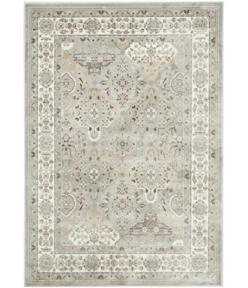 Safavieh Persian Garden Silver / Ivory PEG609 6 ft. 7 in. X 9 ft. 6 in. Rectangle Rug