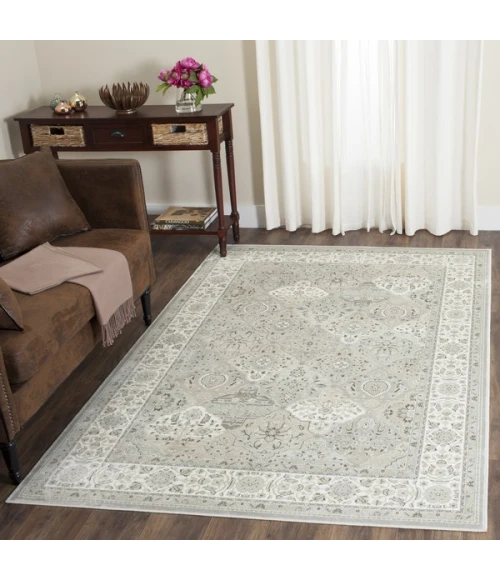 Safavieh Persian Garden Silver / Ivory PEG609 6 ft. 7 in. X 9 ft. 6 in. Rectangle Rug