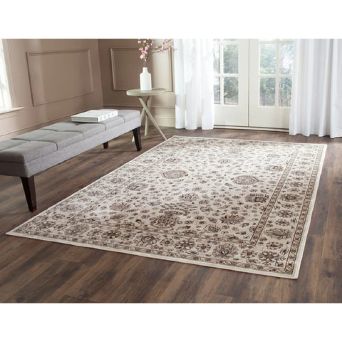 Safavieh Persian Garden Ivory / Ivory PEG610 4 ft. X 5 ft. 3 in. Rectangle Rug