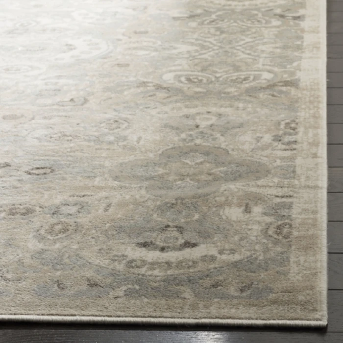 Safavieh Persian Garden Cream / Silver PEG614 6 ft. 7 in. X 9 ft. 6 in. Rectangle Rug