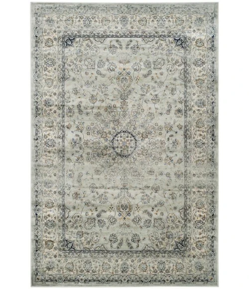 Safavieh Persian Garden Vintage Light Blue / Ivory PGV605 5 ft. 1 in. X 7 ft. 7 in. Rectangle Rug