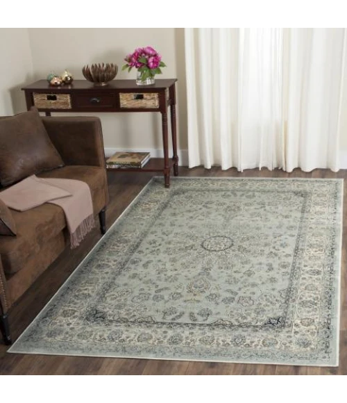 Safavieh Persian Garden Vintage Light Blue / Ivory PGV605 5 ft. 1 in. X 7 ft. 7 in. Rectangle Rug