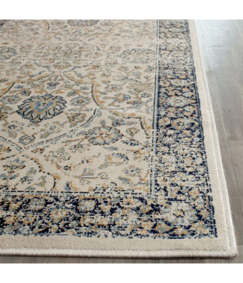 Safavieh Persian Garden Vintage Ivory / Navy PGV606 8 ft. X 10 ft. Rectangle Rug