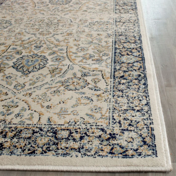 Safavieh Persian Garden Vintage Ivory / Navy PGV606 4 ft. X 5 ft. 7 in. Rectangle Rug