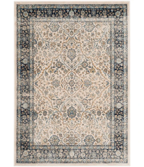 Safavieh Persian Garden Vintage Ivory / Navy PGV606 4 ft. X 5 ft. 7 in. Rectangle Rug