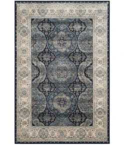 Safavieh Persian Garden Vintage Navy / Ivory PGV611 5 ft. 1 in. X 7 ft. 7 in. Rectangle Rug