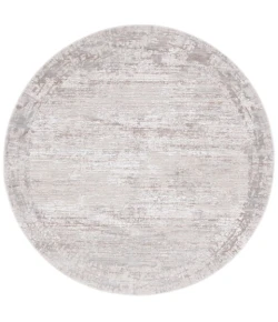 Safavieh Platinum Grey / Beige PLA540 6 ft. 7 in. X 6 ft. 7 in. Round Rug