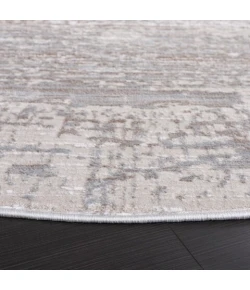 Safavieh Platinum Grey / Beige PLA540 6 ft. 7 in. X 6 ft. 7 in. Round Rug