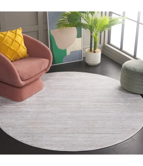 Safavieh Platinum Beige / Ivory PLA546 6 ft. 7 in. X 6 ft. 7 in. Round Rug