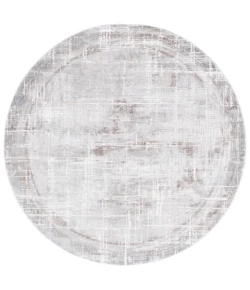 Safavieh Platinum Grey / Dark Grey PLA550 6 ft. 7 in. X 6 ft. 7 in. Round Rug
