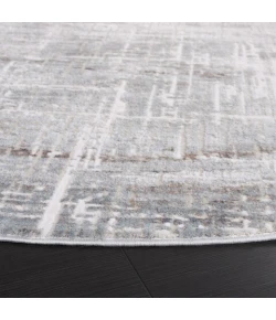 Safavieh Platinum Grey / Dark Grey PLA550 6 ft. 7 in. X 6 ft. 7 in. Round Rug