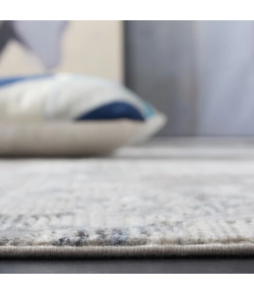 Safavieh Platinum Grey / Ivory PLA552 5 ft. 3 in. X 7 ft. 6 in. Rectangle Rug