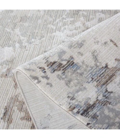 Safavieh Platinum Grey / Ivory PLA552 5 ft. 3 in. X 7 ft. 6 in. Rectangle Rug