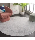 Safavieh Platinum Grey / Beige PLA554 6 ft. 7 in. X 6 ft. 7 in. Round Rug