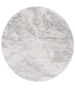Safavieh Platinum Grey / Ivory Beige PLA556 6 ft. 7 in. X 6 ft. 7 in. Round Rug