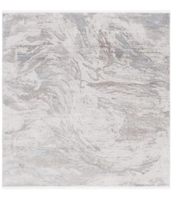Safavieh Platinum Grey / Ivory Beige PLA556 6 ft. 7 in. X 6 ft. 7 in. Square Rug