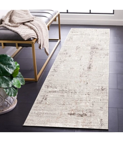 Safavieh Parker Taupe / Ivory Grey PRK100 2 ft. X 8 ft. Runner Rug