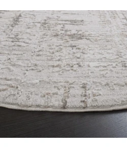 Safavieh Parker Taupe / Ivory Grey PRK100 6 ft. 7 in. X 6 ft. 7 in. Round Rug