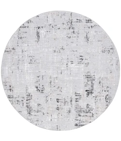 Safavieh Parker Light Grey / Black PRK100 6 ft. 7 in. X 6 ft. 7 in. Round Rug