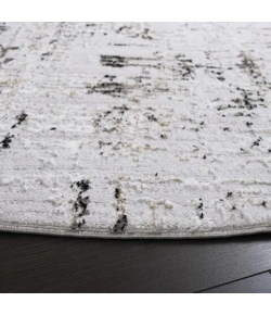 Safavieh Parker Light Grey / Black PRK100 6 ft. 7 in. X 6 ft. 7 in. Round Rug