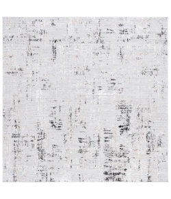 Safavieh Parker Light Grey / Black PRK100 6 ft. 7 in. X 6 ft. 7 in. Square Rug