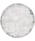 Safavieh Parker Taupe / Ivory Blue PRK101 6 ft. 7 in. X 6 ft. 7 in. Round Rug