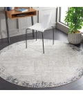 Safavieh Parker Taupe / Ivory Blue PRK101 6 ft. 7 in. X 6 ft. 7 in. Round Rug