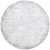 Safavieh Parker Grey / Ivory PRK101 6 ft. 7 in. X 6 ft. 7 in. Round Rug