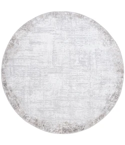 Safavieh Parker Grey / Ivory PRK101 6 ft. 7 in. X 6 ft. 7 in. Round Rug