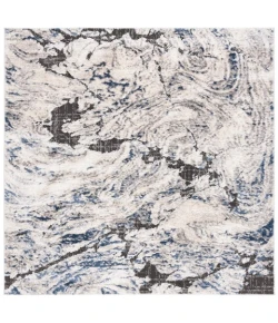 Safavieh Petra Ivory / Blue PTA102 6 ft. 7 in. X 6 ft. 7 in. Square Rug