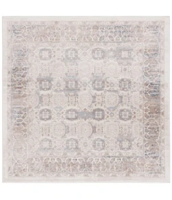 Safavieh Prestige Beige / Light Blue PTE112 6 ft. 7 in. X 6 ft. 7 in. Square Rug