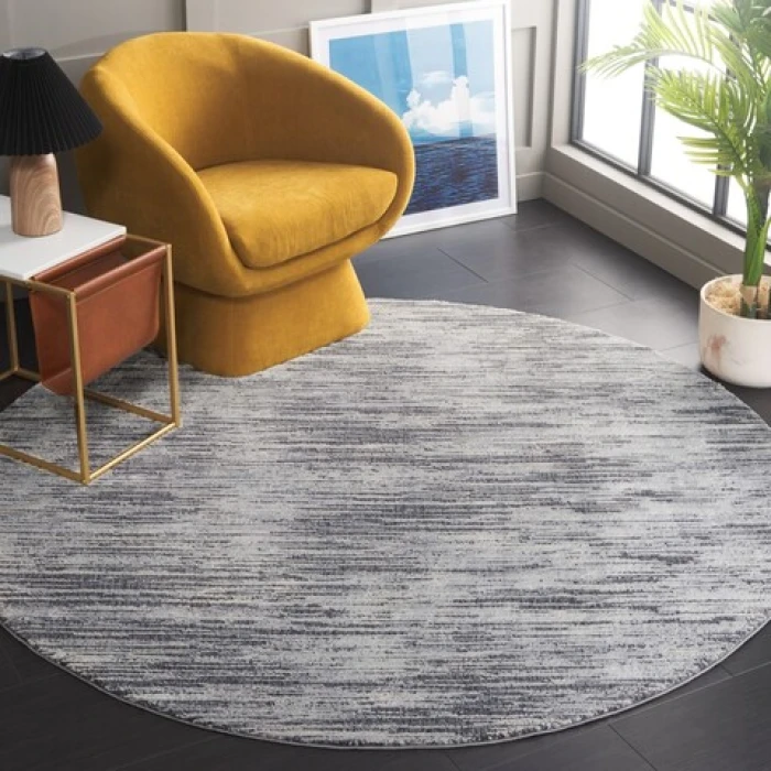 Safavieh Revive Grey REV106 6 ft. 7 in. X 6 ft. 7 in. Round Rug