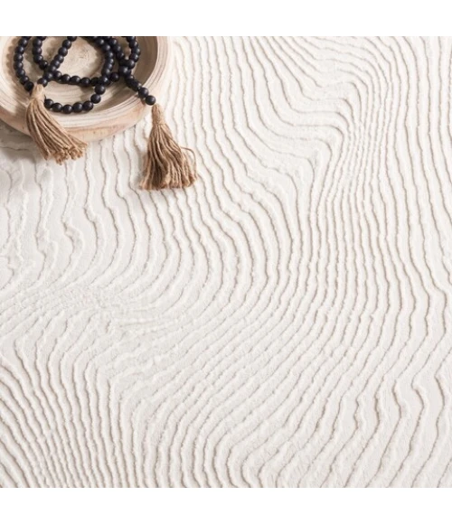 Safavieh Revive Ivory REV110 6 ft. 7 in. X 6 ft. 7 in. Round Rug