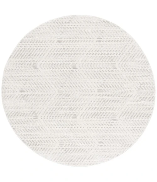 Safavieh Revive Ivory / Grey REV120 6 ft. 7 in. X 6 ft. 7 in. Round Rug