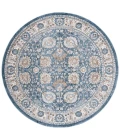 Safavieh Rosewood Ivory / Blue ROW102 6 ft. 7 in. X 6 ft. 7 in. Round Rug