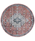 Safavieh Rosewood Ivory / Red ROW104 6 ft. 7 in. X 6 ft. 7 in. Round Rug