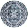 Safavieh Rosewood Ivory / Blue ROW112 6 ft. 7 in. X 6 ft. 7 in. Round Rug