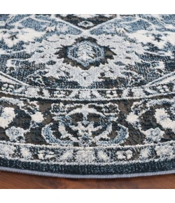 Safavieh Rosewood Ivory / Blue ROW112 6 ft. 7 in. X 6 ft. 7 in. Round Rug