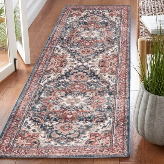 Safavieh Rosewood Ivory / Red ROW112 2 ft. 3 in. X 8 ft. Runner Rug