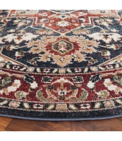 Safavieh Rosewood Ivory / Red ROW112 6 ft. 7 in. X 6 ft. 7 in. Round Rug