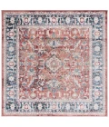 Safavieh Rosewood Blue / Red ROW116 6 ft. 7 in. X 6 ft. 7 in. Square Rug